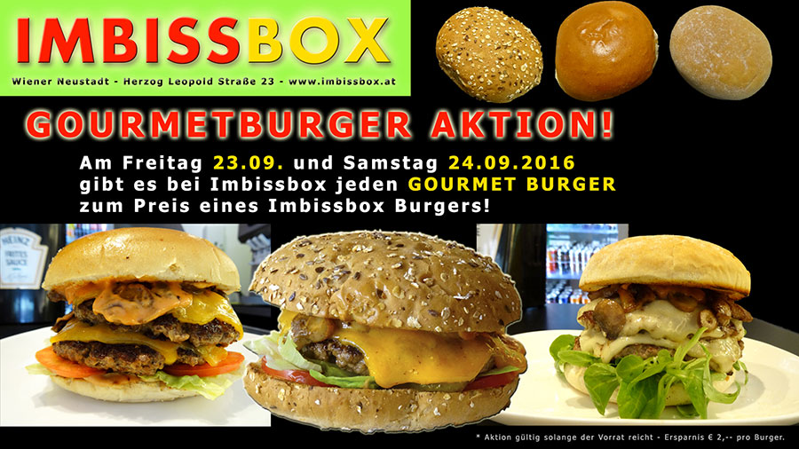 GOURMET BURGER AKTION
