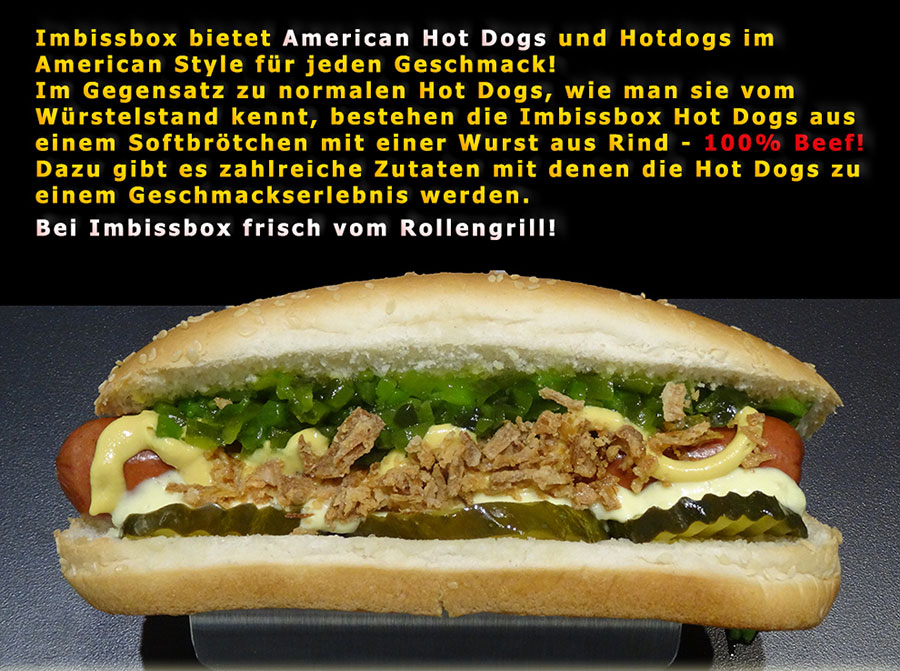 Imbissbox Hot Dogs