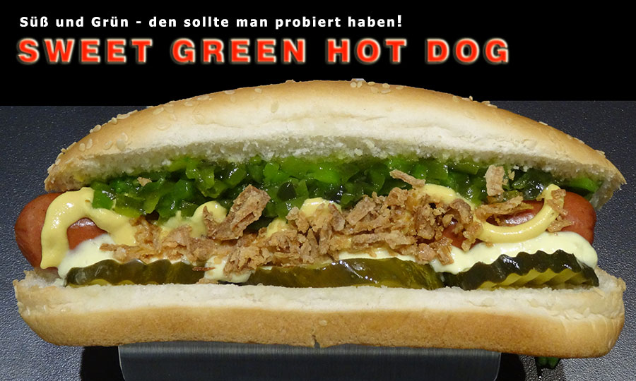 Sweet Green Hot Dog